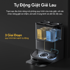 Robot Hút Bụi Lau Nhà Roborock Q Revo S Lực Hút 7.100 Pa Sấy Khí Nóng - Hàng Chính Hãng