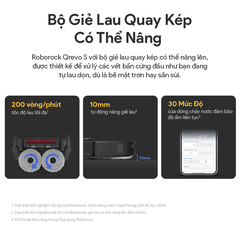 Robot Hút Bụi Lau Nhà Roborock Q Revo S Lực Hút 7.100 Pa Sấy Khí Nóng - Hàng Chính Hãng