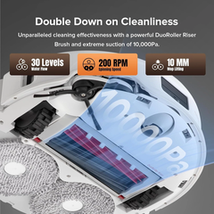Robot Lau Nhà Roborock Q Revo Master Xòe Giẻ Lực Hút 10.000 Pa - Hàng Chính Hãng