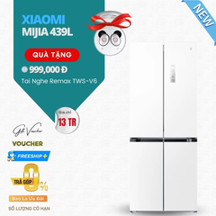 Tủ Lạnh Xiaomi Mijia 439L Mặt Pha Lê Ngăn Đông Mềm, Thiết Kế 4 Cửa