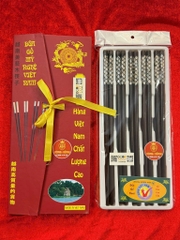 Đũa gỗ trắc khảm vảy rồng
