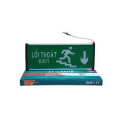 ĐÈN EXIT 2 MẶT CHỈ HƯỚNG XUỐNG LILANG XA-ZAZD-E3WA