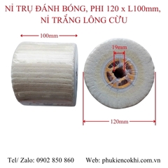 Nỉ trụ đánh bóng, phi 120 x L100mm