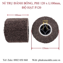Nỉ trụ đánh bóng, phi 120 x L100mm
