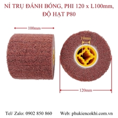 Nỉ trụ đánh bóng, phi 120 x L100mm