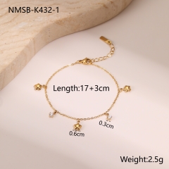 Vòng tay titan vàng hạt sao 2600010