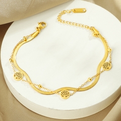 Vòng tay titan vàng charm cây layer 2501003
