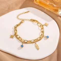 Vòng tay titan mạ vàng charm 2500213