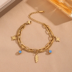 Vòng tay titan mạ vàng charm 2500213