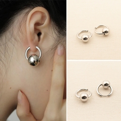 Bông tai titan mạ bạc 2500258