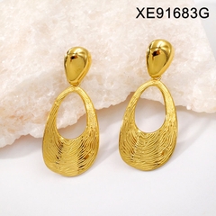 Bông tai titan vàng dài giọt nước 2600269