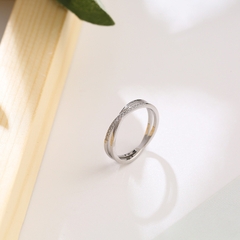 Nhẫn titan mạ bạc X 2500307