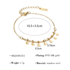 Vòng tay titan vàng charm 2600047