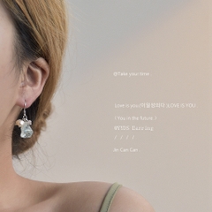 Bông tai chuôi bạc 925 hạt xanh dương 2500519