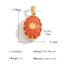 Dây chuyền titan mặt oval đá mặt trời (Sunstone ) 2500612