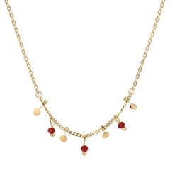 Dây chuyền chuỗi hạt đá ngọc hồng lựu (Garnet) 2500632