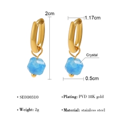 Bông tai titan đính đá crystal nhân tạo 2500808