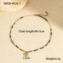 Dây chuyền chuỗi hạt xanh lá 2500849