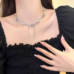 Dây chuyền titan bạc choker 2500935