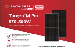 Tấm pin năng lượng mặt trời (NLMT) Sunova Tangra M-pro 590W N-type GradeA