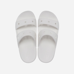 Dép Quai Ngang Unisex Crocs Classic - Trắng