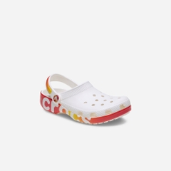 Giày Clog Trẻ Em Crocs Classic Reflector - Trắng