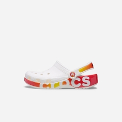 Giày Clog Trẻ Em Crocs Classic Reflector - Trắng