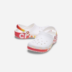 Giày Clog Trẻ Em Crocs Classic Reflector - Trắng
