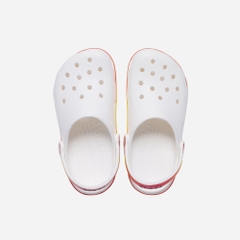 Giày Clog Trẻ Em Crocs Classic Reflector - Trắng