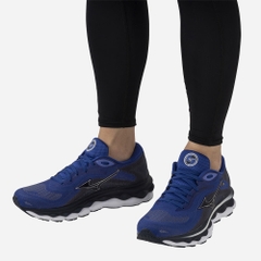 Giày Chạy Bộ Nam Mizuno Wave Sky 7 - Xanh Navy