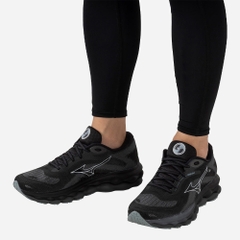 Giày Chạy Bộ Nam Mizuno Wave Sky 7 2E - Đen
