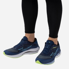 Giày Chạy Bộ Nam Mizuno Wave Rider 27 Ssw 2E - Xanh Navy