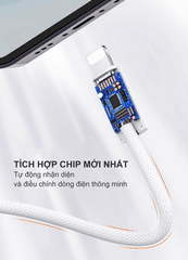 Cáp sạc nhanh SUPER LC901i Lightning (C-Lightning) PD 30W 1m
