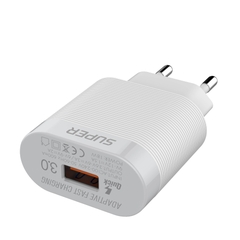 Bộ sạc nhanh SUPER A303Q QC3.0 18W kèm cáp USB-Type C 1m