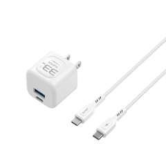 Bộ sạc nhanh SUPER AB32S GaN 1C1A 33W kèm cáp Type C-Type C 1m