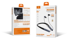Tai nghe đeo cổ stereo không dây SUPER N01 Wireless, màu Xanh Đen