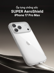 Ốp lưng trong chống sốc SUPER AeroShield iPhone 17 Pro