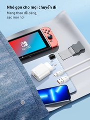 Bộ sạc nhanh SUPER A303Q QC3.0 18W kèm cáp USB-Type C 1m