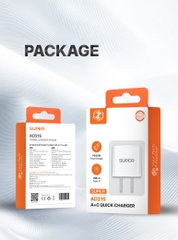 Củ sạc nhanh SUPER AD21S GaN3 1C1A 30W