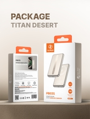 Pin sạc dự phòng SUPER Wireless PB03S – 5000mAh (Titan sa mạc)
