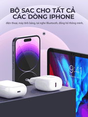 Bộ sạc nhanh SUPER A1206C PD27W kèm cáp Type C-Type C 1m