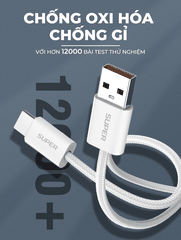 Cáp siêu nhanh SUPER LC861C Type-C (C-C) PD và QC 65W 1m
