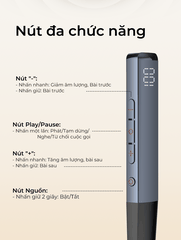Tai nghe đeo cổ stereo không dây SUPER N01 Wireless, màu Xanh Đen