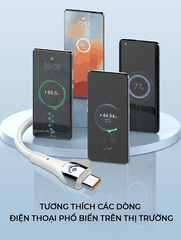 Cáp siêu nhanh SUPER LC861C Type-C (C-C) PD và QC 65W 1m