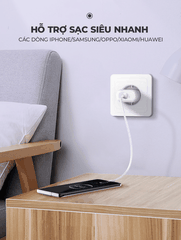 Bộ sạc nhanh SUPER A1206C PD27W kèm cáp Type C-Type C 1m