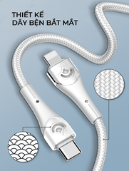 Cáp sạc nhanh SUPER LC861i Lightning (C-Lightning) PD 30W 1m