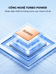 Bộ sạc nhanh SUPER A303Q QC3.0 18W kèm cáp USB-Type C 1m