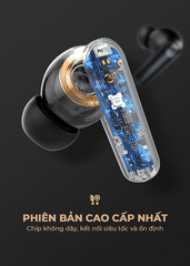 Tai nghe stereo không dây cao cấp SUPER T06 Wireless, màu Đen