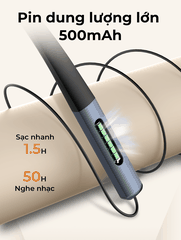 Tai nghe đeo cổ stereo không dây SUPER N01 Wireless, màu Xanh Đen