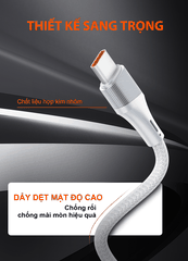 Cáp siêu nhanh SUPER LC631c-100W Type-C (C-C) E-Marker 100W 1m